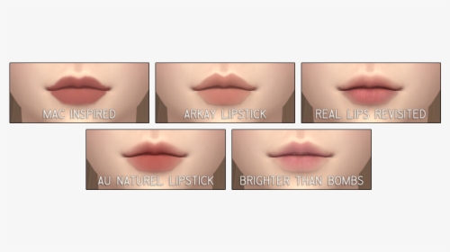 Sims 4 Real Lips, HD Png Download, Transparent PNG