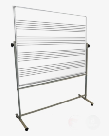Pre Printed Whiteboard With Musical Staves - Grid Whiteboard With Stand, HD Png Download, Transparent PNG