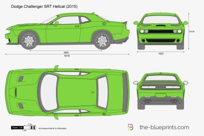 Dodge Challenger Srt Hellcat Blueprint , Png Download - Chevrolet Camaro 2018 Blueprint, Transparent Png, Transparent PNG