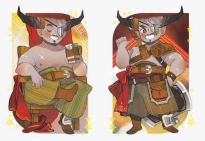 Fanart Dragon Age The Iron Bull, HD Png Download, Transparent PNG