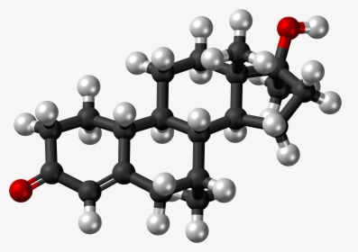 Mibolerone Molecule Ball - Progesterone Molecule Structure, HD Png Download, Transparent PNG