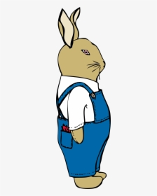 Bunny In Overalls Clip Arts - Bunny In Overalls, HD Png Download, Transparent PNG