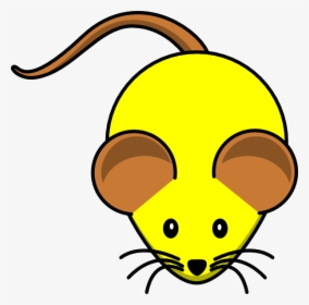 Yellow Mouse W/ Brown Ears Svg Clip Arts - Blue Mouse Clipart, HD Png Download, Transparent PNG