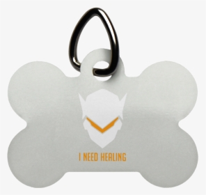 I Need Healing Genji Mask Genji Face Overwatch Icon - Pet Tag, HD Png Download, Transparent PNG