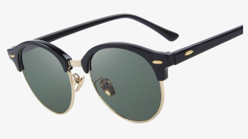 Retro Rivet Semi-rimless Sunglasses   Class - Unisex Sunglasses, HD Png Download, Transparent PNG