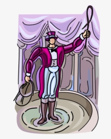 Vector Illustration Of Big Top Circus Ringmaster Master - Cartoon, HD Png Download, Transparent PNG
