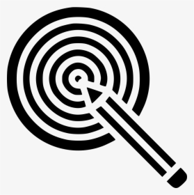 Pencil Dart Board Idea Goal Target Bullseye - Pencil In Target Png, Transparent Png, Transparent PNG