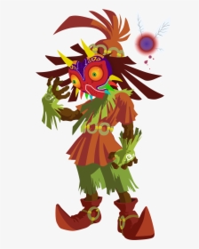 Firedragonmatty Skull Kid Vector - Zelda Majora's Mask Skull Kid, HD Png Download, Transparent PNG
