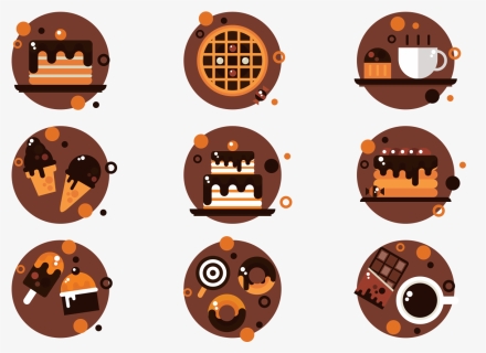 Chocolate Icons Vector - Icone Confeitaria Png, Transparent Png, Transparent PNG