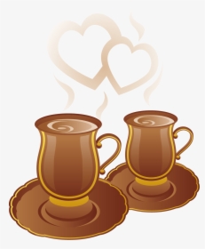 Coffee Vector Png - 兩 杯 咖啡 卡通, Transparent Png, Transparent PNG