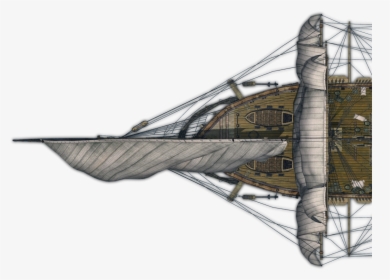 Old Ship Top View, HD Png Download, Transparent PNG