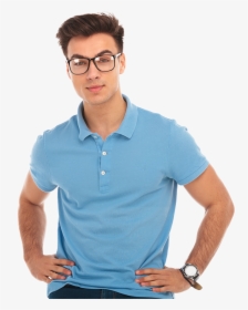 Prmo Vdo Mckp - Polo Shirt And Glasses, HD Png Download, Transparent PNG