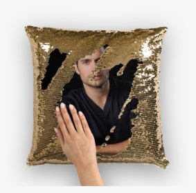 Henry Cavill ﻿sequin Cushion Cover   Class - Ainsley Harriott Pillow, HD Png Download, Transparent PNG