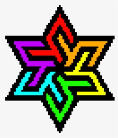 Rainbow Star Pixel Art , Png Download - Example Of Pixel Art, Transparent Png, Transparent PNG