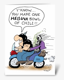 Bowl Of Chili Greeting Card - Chilli Farts Cartoons, HD Png Download, Transparent PNG