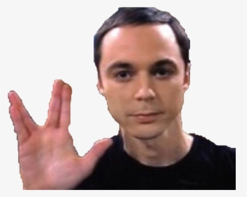 Sticker Other Sheldon Cooper The Big Bang Theory Tbbt - Sheldon Cooper Hand Sign, HD Png Download, Transparent PNG