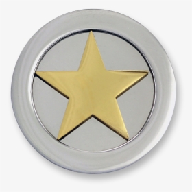 3d Star Stainless Steel Gold Plated - Emblem, HD Png Download, Transparent PNG