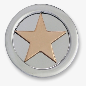 3d Star Stainless Steel Rosegold Plated - Emblem, HD Png Download, Transparent PNG