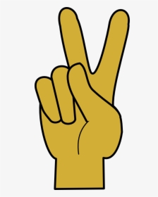 Peace Symbols - Finger Peace Sign Clip Art, HD Png Download, Transparent PNG