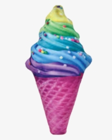 #rainbow #icecream #ice Cream, HD Png Download, Transparent PNG