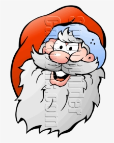 Christmas Santa Head Mascot, HD Png Download, Transparent PNG
