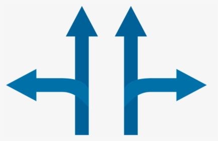 Direction, Sign, Left, Right, Turn, Straight, Arrow, HD Png Download, Transparent PNG