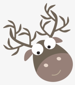 Grey Clipart Reindeer, HD Png Download, Transparent PNG