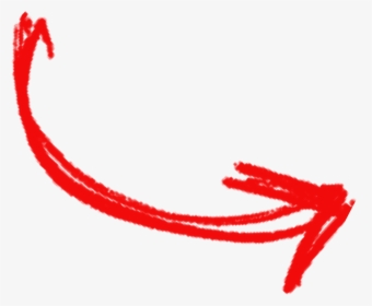 Hand Drawn Red Arrow Png, Transparent Png, Transparent PNG