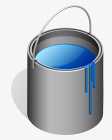 Paint Can And Brush Free Clip, HD Png Download, Transparent PNG