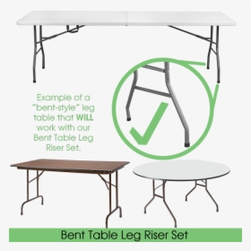 Folding Table Leg Risers The Easy Way To Give Your, HD Png Download, Transparent PNG