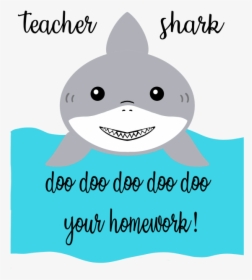 Free Teacher Shark Svg File- Cut This Free Design With, HD Png Download, Transparent PNG