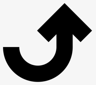 Up Curved Arrow, HD Png Download, Transparent PNG