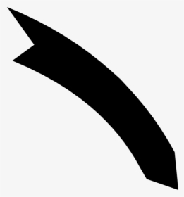 Curved Arrow Clipart Black And White, HD Png Download, Transparent PNG