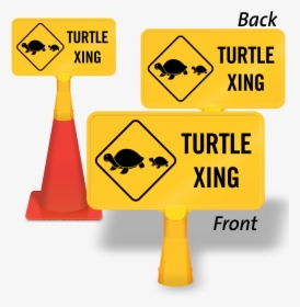 Turtle Xing Coneboss Sign, HD Png Download, Transparent PNG