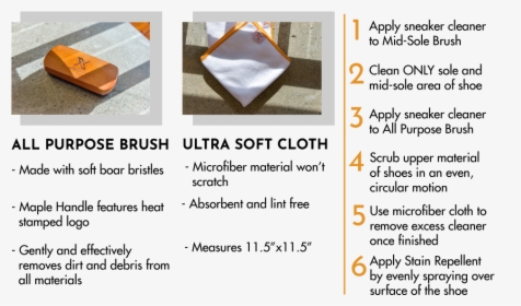 All Purpose Brush, Microfiber Cloth, Directions, HD Png Download, Transparent PNG