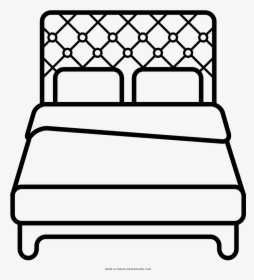 Bed Coloring Page, HD Png Download, Transparent PNG
