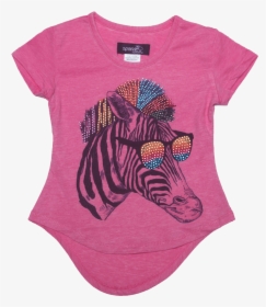 Sparkle By Stoopher Rainbow Zebra Tshirt, HD Png Download, Transparent PNG