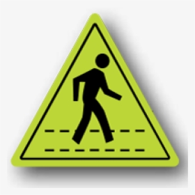 Glow In The Dark Visual Management Pedestrian Sign, HD Png Download, Transparent PNG