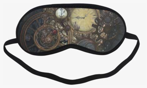 Painting Steampunk Clocks And Gears Sleeping Mask, HD Png Download, Transparent PNG
