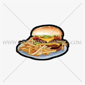 Burger And Fries Png, Transparent Png, Transparent PNG