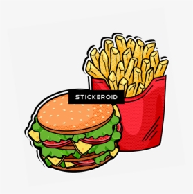 Lunch Burger Fries , Png Download, Transparent Png, Transparent PNG