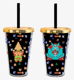 The Legend Of Zelda 8-bit Tumbler With Straw, HD Png Download, Transparent PNG