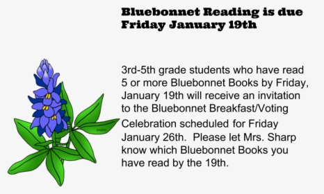 Bluebonnet Clip Art , Png Download, Transparent Png, Transparent PNG