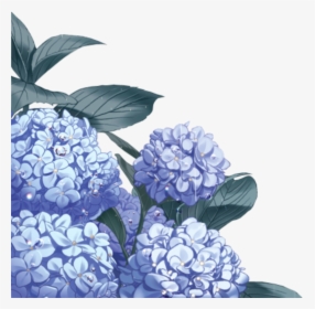 #anime #manga #blue #flowers, HD Png Download, Transparent PNG