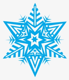 Blue Snowflake Clip Art, HD Png Download, Transparent PNG
