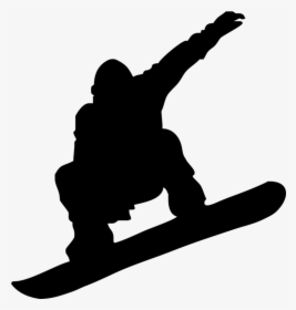 Snowboarding Skiing Silhouette Clip Art, HD Png Download, Transparent PNG