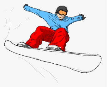 Snowboarding Jumping Transparent Png, Png Download, Transparent PNG
