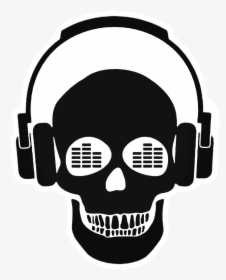 #skull #headphones #music #skullwithheadphones, HD Png Download, Transparent PNG