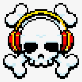 Skull With Headphones Png, Transparent Png, Transparent PNG