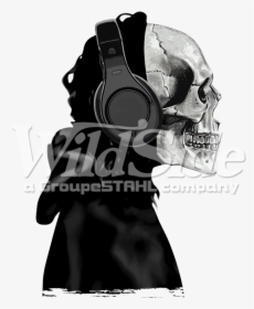Skeleton Headphone Death Hood, HD Png Download, Transparent PNG